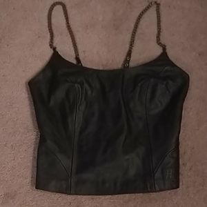 Harley Davidson leather bustier. Size M